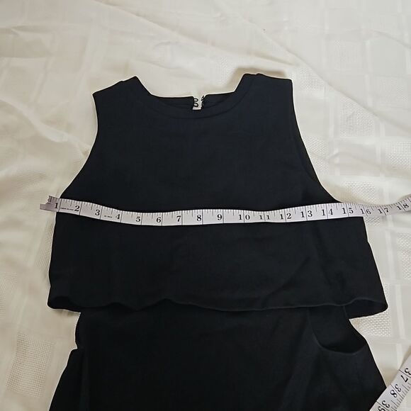 Zara Ladies Side Cut Out Maxi Dress XS Black - Picture 8 of 16